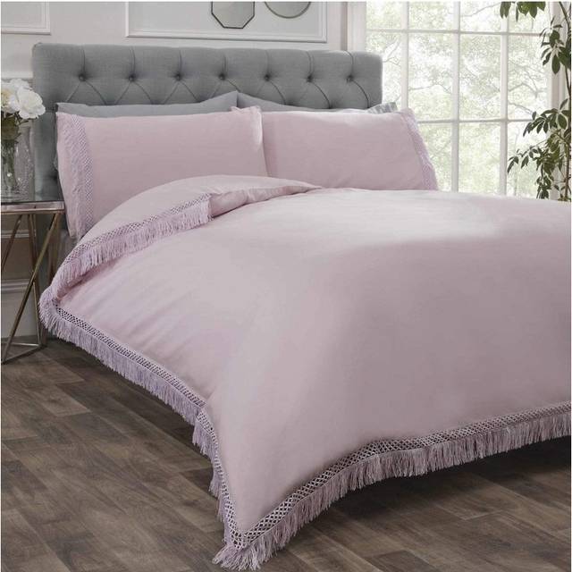 Rapport Home Single Tia Trellis Duvet Set - Blush