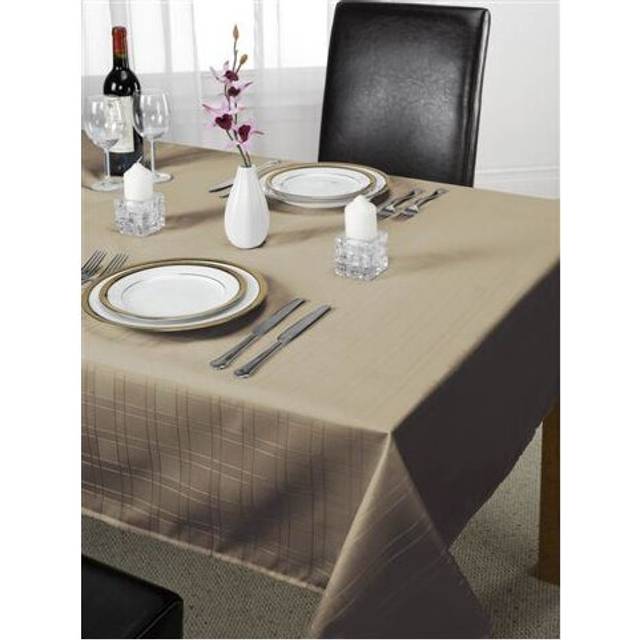 Chequers - Jacquard Table Cloth in Coffee - 50x70 (127x178cm) - Emma Barclay | TJ Hughes