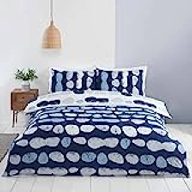 Rapport Home Truro Microfibre Duvet Set Double Blue, Blue