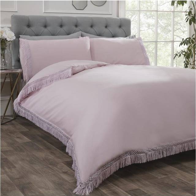 Rapport Home Double Tia Trellis Duvet Set - Blush