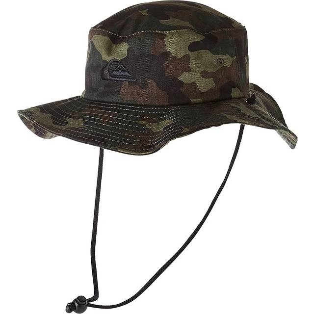 Quiksilver mens Bushmaster Protection Floppy Visor Bucket Sun Hat  Cam