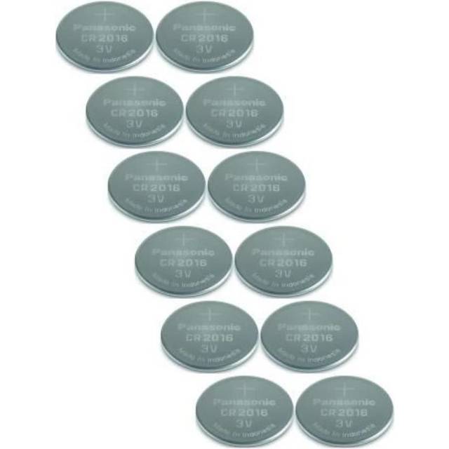 Panasonic - Connect Coin Cell Battery CR2016 3V 1pc x 12 30661