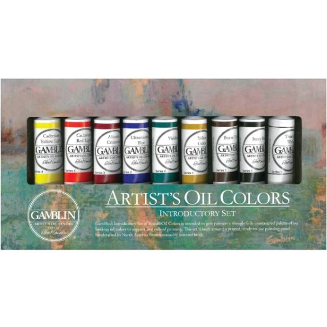 Gamblin : Artist Oil Paint : 37ml : Introductory Set of 9