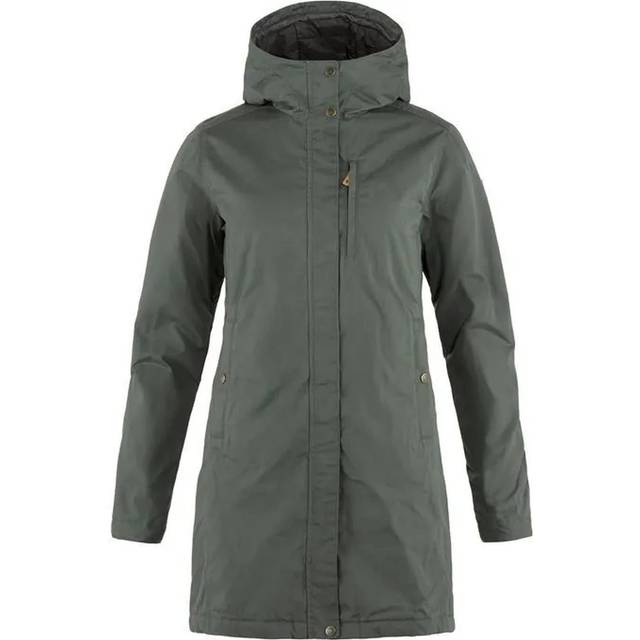 Fjällräven Kiruna vadderad jacka W jacka för kvinnor, Basalt, XS