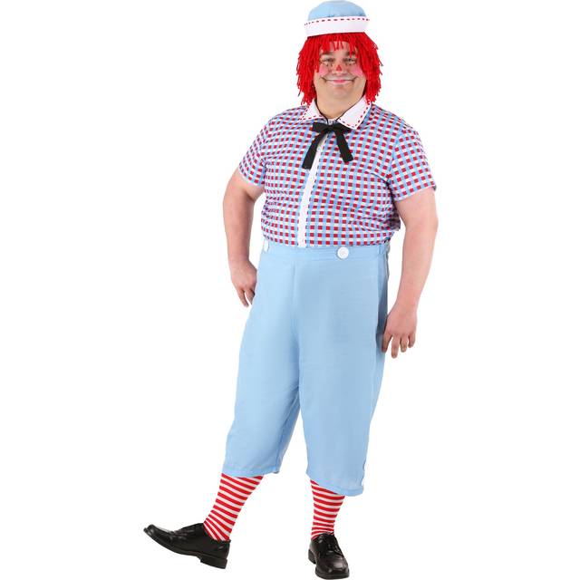 Men's Plus Size Raggedy Andy Costume - Red&#47;Blue&#47;White (2X)