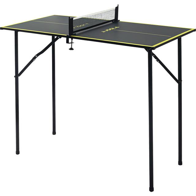 JOOLA Bordtennisbord mini – inomhus bordtennisbord, fritidsbord inklusive bordtennisnät, mörkgrå