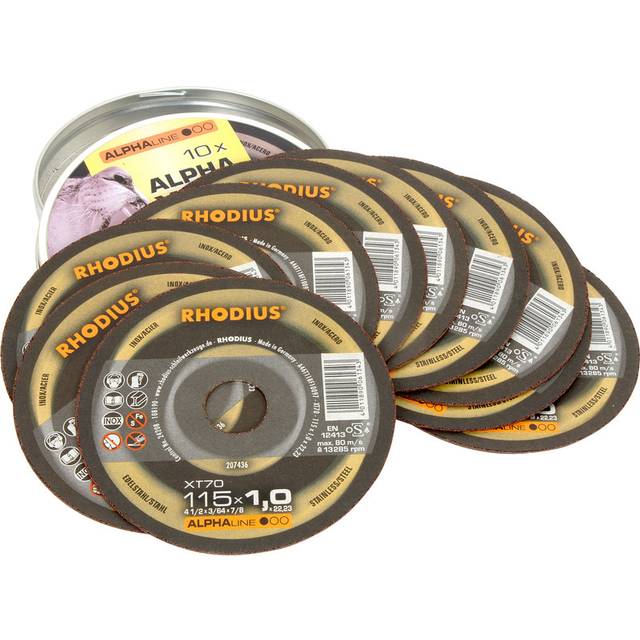 Rhodius Thin Metal Cutting Disc 115 x 1 x 22mm (10 Pack)