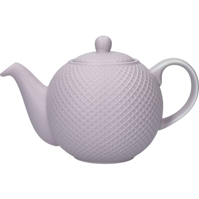London Pottery Ceramic Globe 900ml Lavender Honeycomb Textured Teapot - Purple