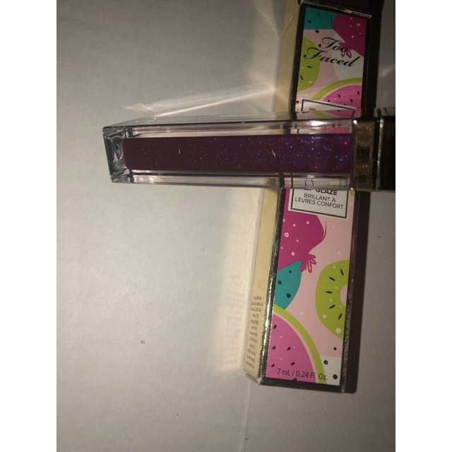 Too Faced Juicy Fruits Comfort Lip Glaze  0.24oz/7ml New With Box