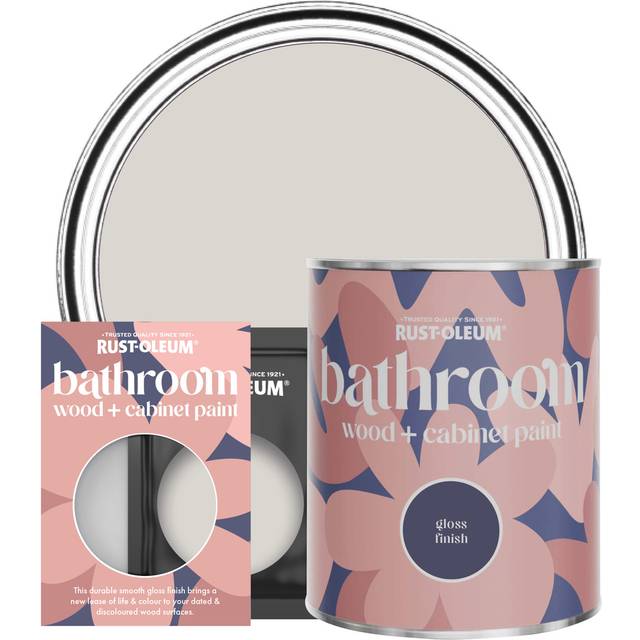 Rust-Oleum Bathroom Wood & Cabinet Paint, Gloss Finish - BARE BIRCH - 750ml - Grey