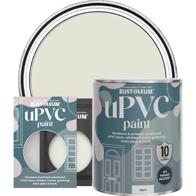 Rust-Oleum uPVC Door and Window Paint Matt Portland Stone 750ml - Neutral - Yellow