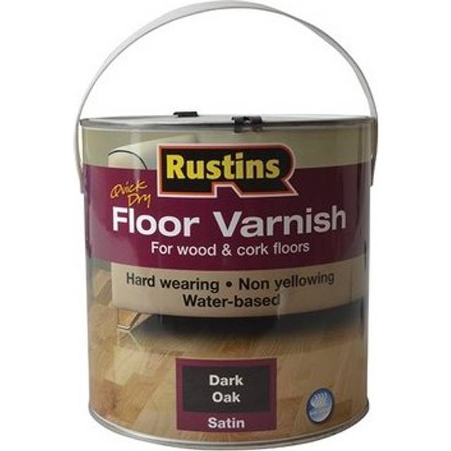 Rustins AFDO2500 Quick Dry Coloured Floor Varnish Dark Oak 2.5 Litre