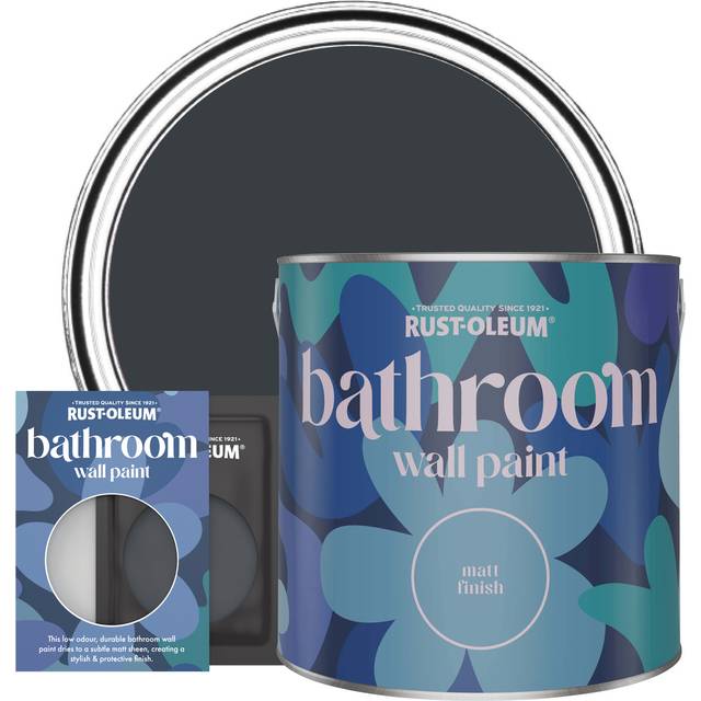 Rust-Oleum Anthracite (Ral 7016) Matt Bathroom Wall & Ceiling Paint 2.5L - One Size
