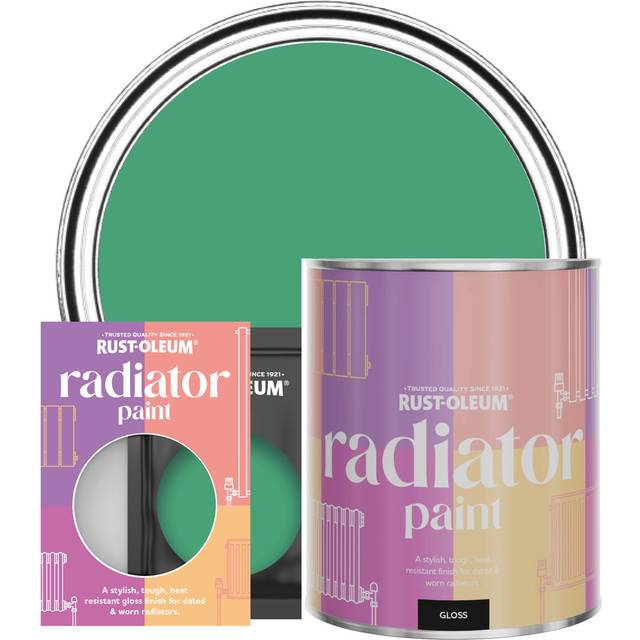 Rust-Oleum Radiator Paint, Gloss Finish - Emerald - 750ml - Green
