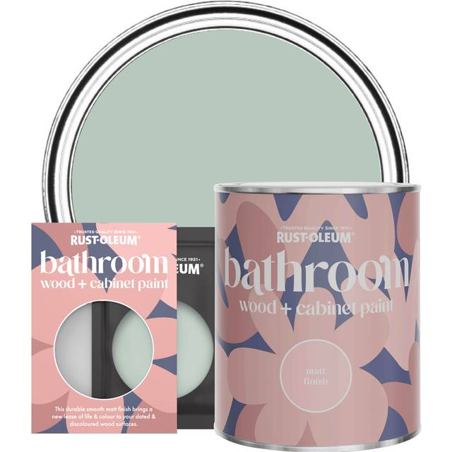 Rust-Oleum Bathroom Wood & Cabinet Paint, Matt Finish - LEAPLISH - 750ml - Green