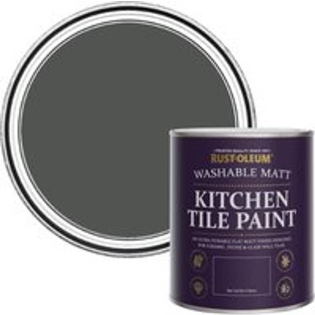 Rust-Oleum Kitchen Tile Paint Graphite Matt 750Ml - Grey