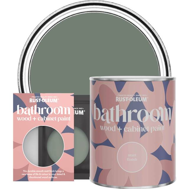 Rust-Oleum Bathroom Wood & Cabinet Paint, Matt Finish - SERENITY - 750ml - Green