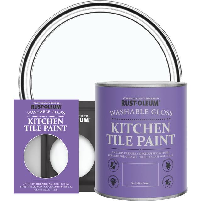 Rust-Oleum Kitchen Tile Paint, Gloss Finish - ICECAP - 750ml - Blue