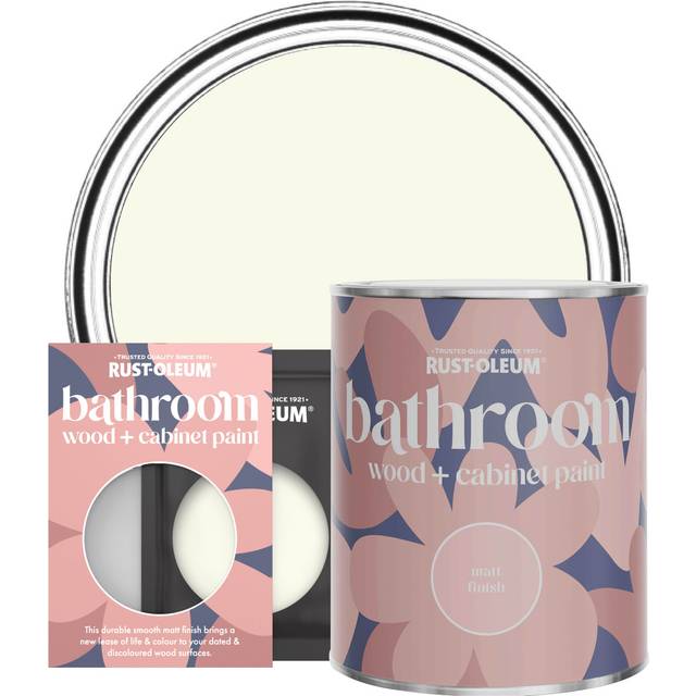 Rust-Oleum Bathroom Wood & Cabinet Paint, Matt Finish - APPLE BLOSSOM - 750ml - Green