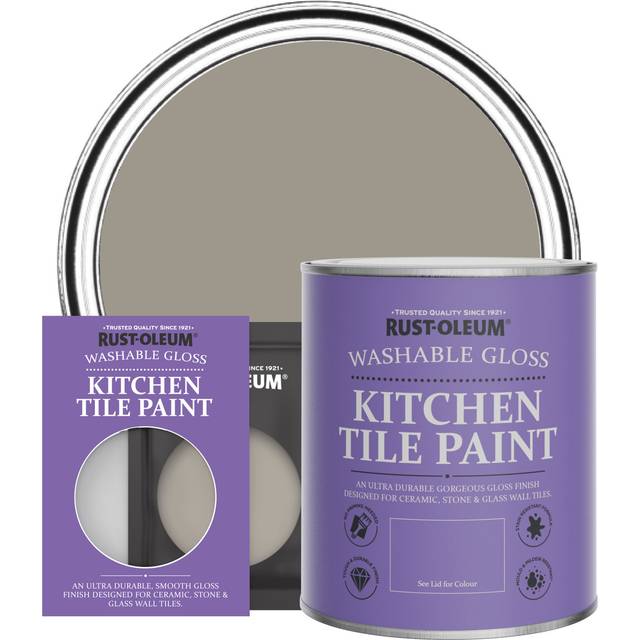 Rust-Oleum Kitchen Tile Paint, Gloss Finish - WHIPPED TRUFFLE - 750ml - Brown