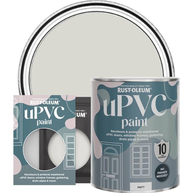 Rust-Oleum uPVC Door and Window Paint Matt Bare Birch 750ml - Grey - Grey