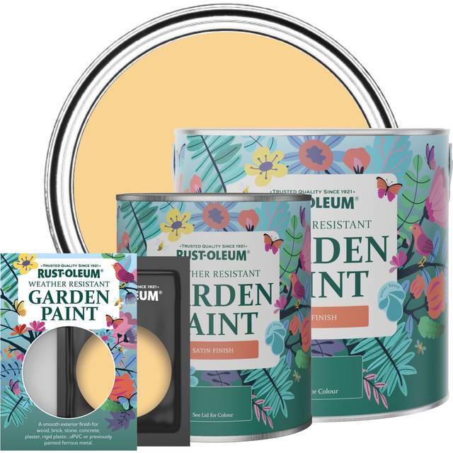 Rust-Oleum Garden Paint, Satin Finish - MUSTARD - 750ml - Yellow