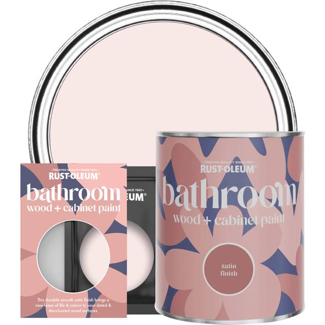 Rust-Oleum Bathroom Wood & Cabinet Paint, Satin Finish - CHINA ROSE - 750ml - Pink