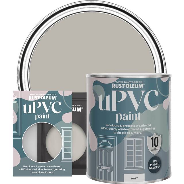Rust-Oleum uPVC Door and Window Paint Matt Gorthleck 750ml - Grey - Grey