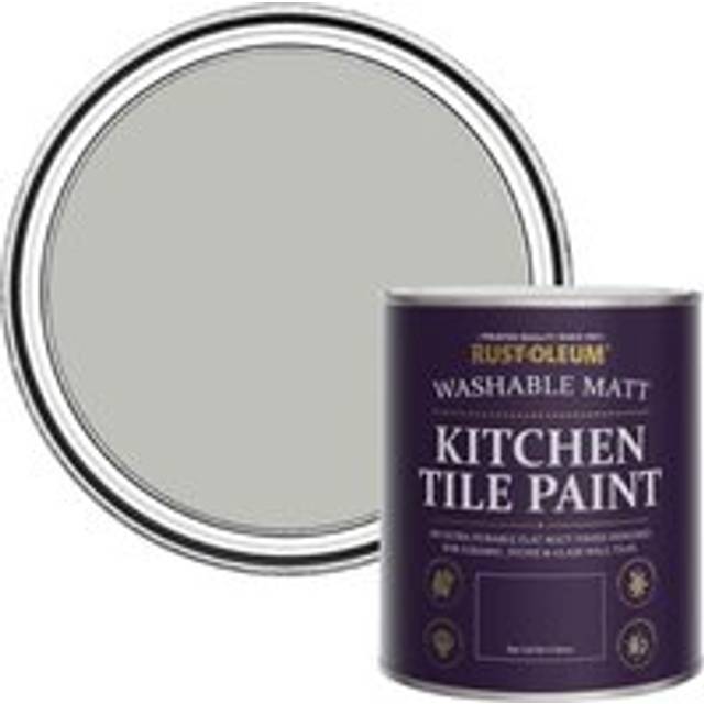 Rust-Oleum Kitchen Tile Paint Matt - Flint 750ml - Grey - Silver