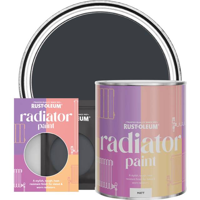 Rust-Oleum Anthracite (Ral 7016) Matt Radiator Paint 750Ml - One Size