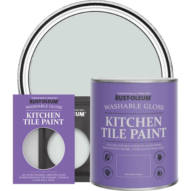 Rust-Oleum Kitchen Tile Paint in Gloss Finish - Dove 750ml - Dove - Grey