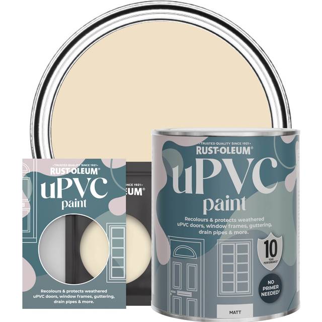Rust-Oleum uPVC Door and Window Paint Matt Featherstone 750ml - Neutral - Yellow