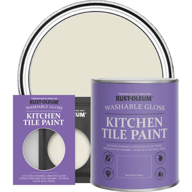 Rust-Oleum Kitchen Tile Paint, Gloss Finish - OYSTER - 750ml - Beige