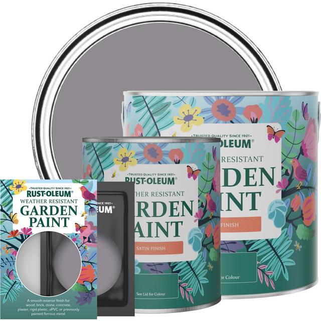 Rust-Oleum Garden Paint in Satin Finish - Iris 750ml - Iris - Purple