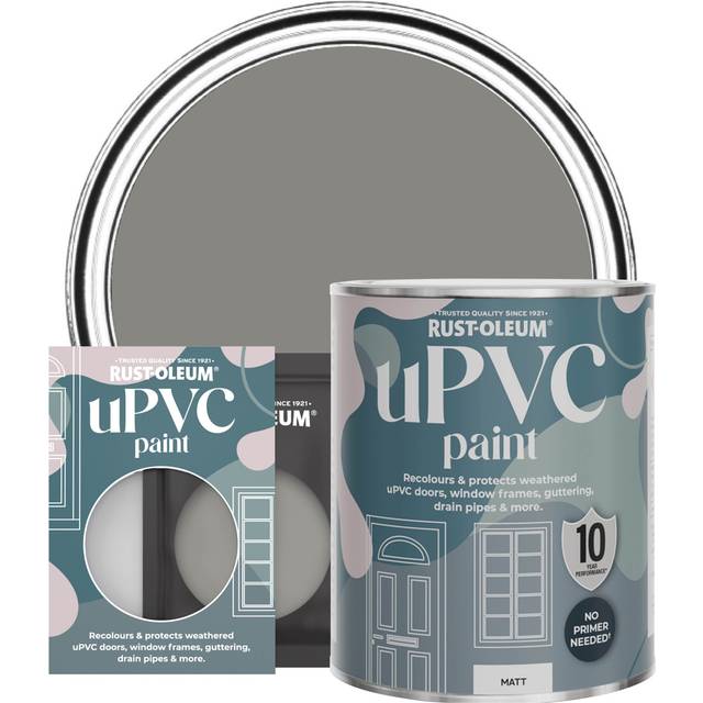 Rust-Oleum uPVC Door and Window Paint Matt Art School 750ml - Grey - Grey