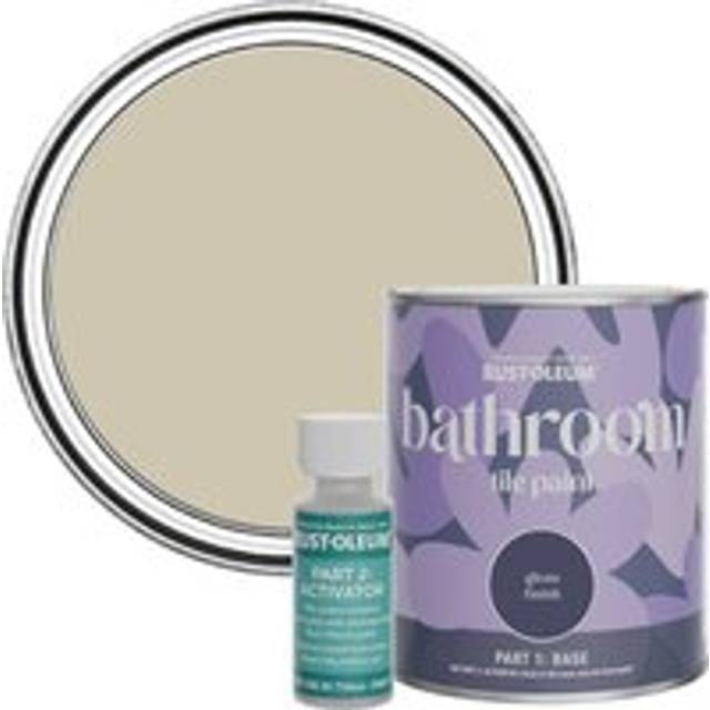 Rust-Oleum Bathroom Tile Paint, Gloss Finish - Silver Sage 750ml - - Green