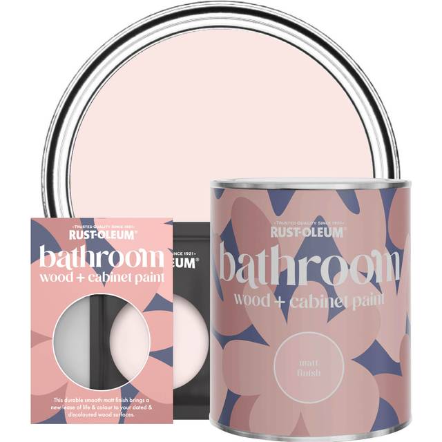 Rust-Oleum Bathroom Wood & Cabinet Paint, Matt Finish - STRAWBERRY VANILLA - 750ml - Pink