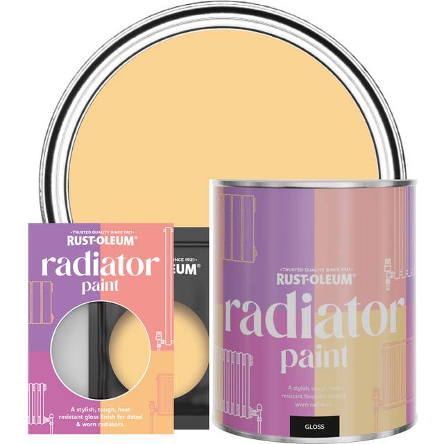 Rust-Oleum Radiator Paint in Gloss Finish - Mustard 750ml - Mustard - Yellow