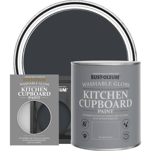 Rust-Oleum Kitchen Cupboard Paint, Gloss Finish - ANTHRACITE (RAL 7016) - 750ml - Grey