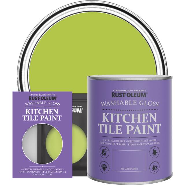 Rust-Oleum Kitchen Tile Paint, Gloss Finish - KEY LIME - 750ml - Green