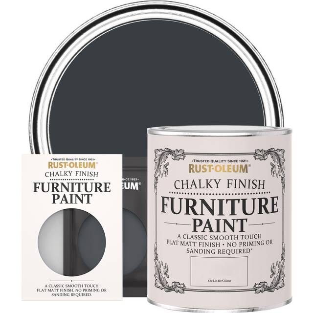 Rust-Oleum Chalky Furniture Paint Anthracite (RAL 7016) 750ml - Dark Grey