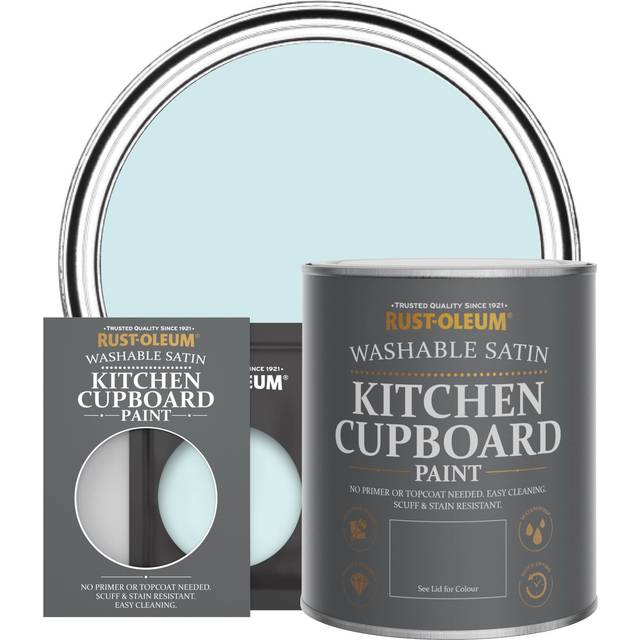 Rust-Oleum Kitchen Cupboard Paint Satin - Duck Egg 750ml - Duck Egg - Blue