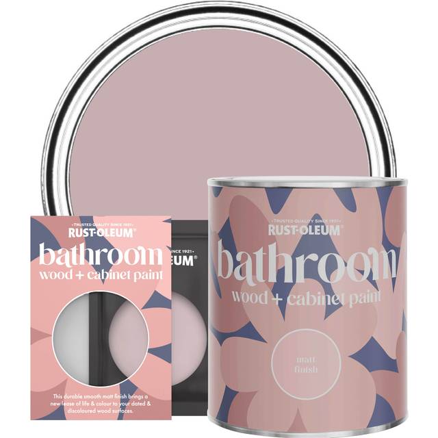 Rust-Oleum Bathroom Wood & Cabinet Paint, Matt Finish - LITTLE LIGHT - 750ml - Pink