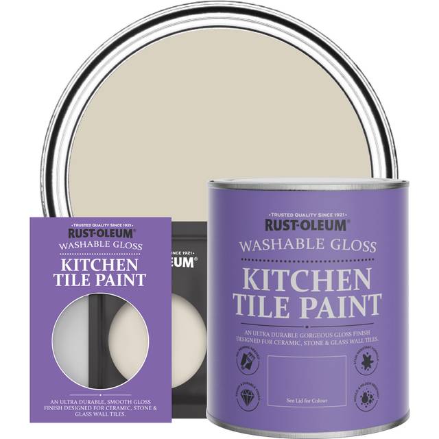 Rust-Oleum Kitchen Tile Paint, Gloss Finish - HESSIAN - 750ml - Brown