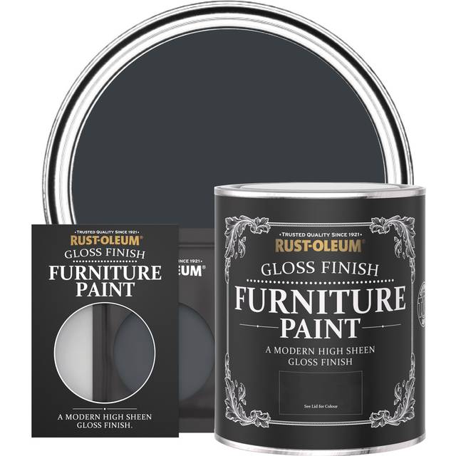 Rust-Oleum Gloss Furniture Paint - ANTHRACITE (RAL 7016) - 750ml - Grey