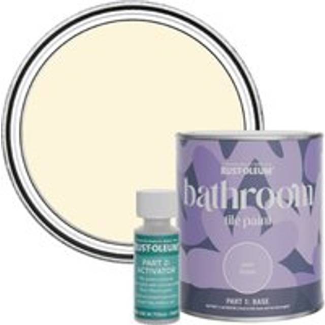 Rust-Oleum Bathroom Tile Paint, Matt Finish - Clotted Cream 750ml - - Beige