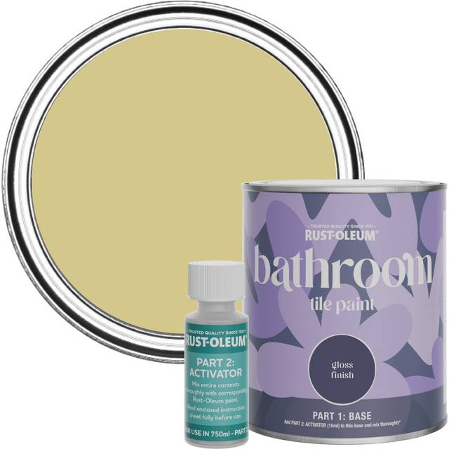 Rust-Oleum Bathroom Tile Paint in Gloss Finish - Wasabi 750ml - Green