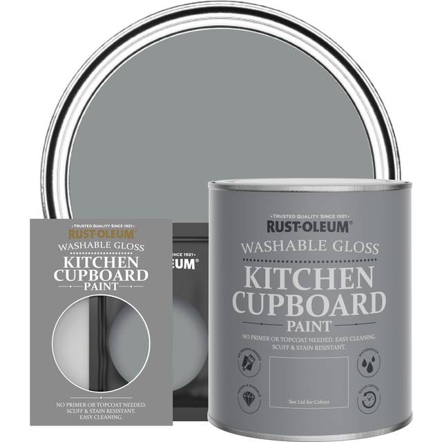 Rust-Oleum Kitchen Cupboard Paint, Gloss Finish - MID ANTHRACITE - 750ml - Grey