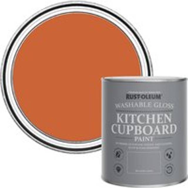 Rust-Oleum Kitchen Cupboard Paint, Gloss Finish - TIGER TEA - 750ml - Orange