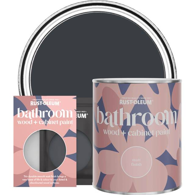 Rust-Oleum Anthracite (Ral 7016) Matt Bathroom Wood & Cabinet Paint 750Ml - One Size